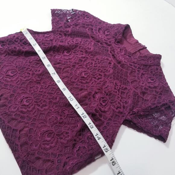 City Studio Lace Floral Print Blouse and Skirt Set Co-Ord Sets Co-Ord Sets - Picture 8 of 16